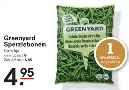 Sligro Greenyard sperziebonen aanbieding