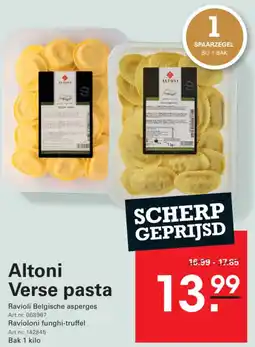 Sligro Altoni verse pasta aanbieding