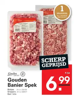 Sligro Gouden banier spek aanbieding