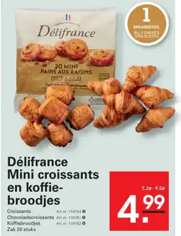 Sligro Délifrance mini croissants en koffie broodjes aanbieding