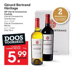 Sligro Gérard bertrand héritage aanbieding