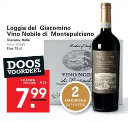 Sligro Loggia del giacomino vino nobile di montepulciano aanbieding