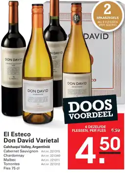 Sligro El esteco don david varietal aanbieding