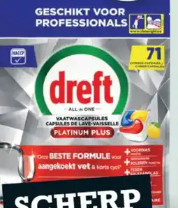Sligro Dreft professional vaatwastabs aanbieding