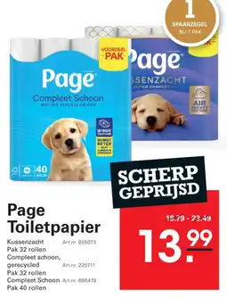 Sligro Page Toiletpapier aanbieding