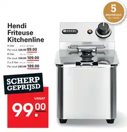 Sligro Hendi friteuse kitchenline aanbieding