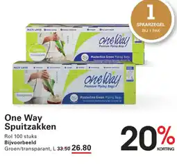 Sligro One way spuitzakken aanbieding