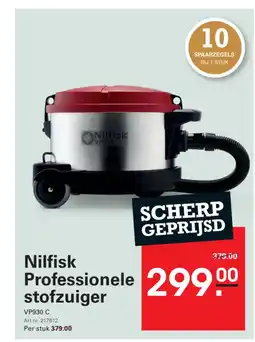 Sligro Nilfisk professionele stofzuiger aanbieding