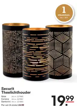 Sligro Securit theelichthouder aanbieding