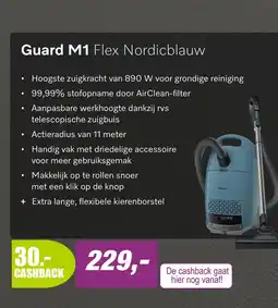 EP Miele Guard M1 Stofzuiger met Zak - Nordicblauw aanbieding