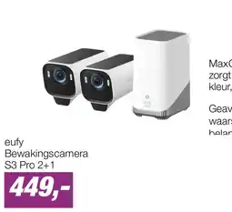 EP eufy Bewakingscamera S3 Pro 2+1 aanbieding
