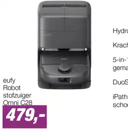 EP eufy Robotstofzuiger Omni C28 aanbieding