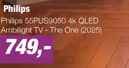 EP Philips 55PUS9050 4k QLED Ambilight TV - The One (2025) aanbieding