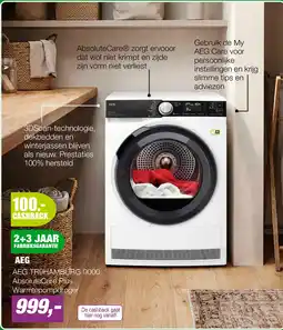 EP AEG TR9HAMBURG 9000 AbsoluteCare Plus Warmtepompdroger aanbieding