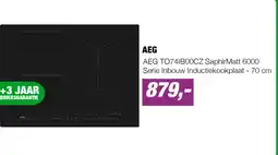 EP AEG TO74IB00CZ SaphirMatt 6000 Serie Inbouw Inductiekookplaat - 70 cm aanbieding