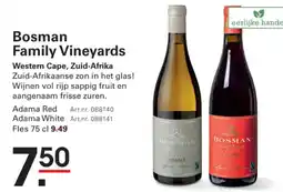 Sligro Bosman Family Vineyards aanbieding