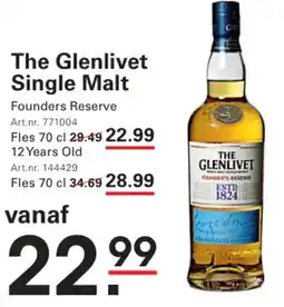 Sligro The Glenlivet Single Malt Founders Reserve aanbieding
