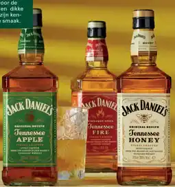 Sligro Jack Daniel's Tennessee Apple, Honey, Fire, Blackberry aanbieding