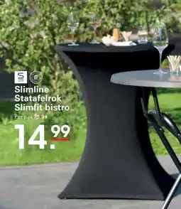 Sligro Slimline Statafelrok Slimfit bistro aanbieding