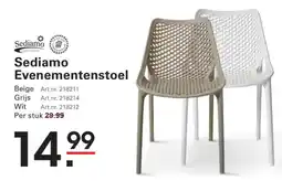 Sligro Sediamo Evenementenstoel aanbieding