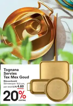 Sligro Tognana Servies Tex Mex Goud aanbieding