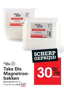 Sligro Take Dis Magnetron- bakken aanbieding