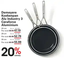 Sligro Demeyere Koekenpan Alu Industry 3 Ceraforce Aluminium aanbieding