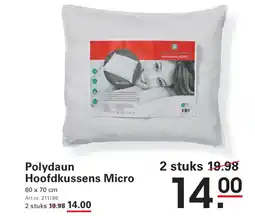 Sligro Polydaun Hoofdkussens Micro aanbieding