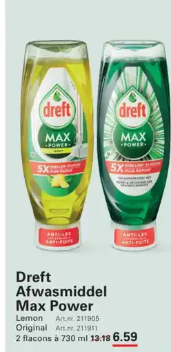 Sligro Dreft Afwasmiddel Max Power aanbieding