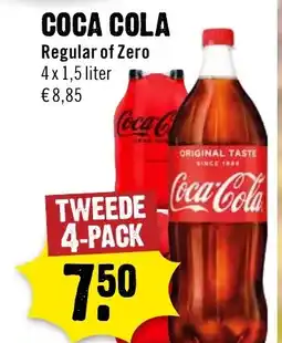 Dirck 3 COCA COLA Regular of Zero aanbieding