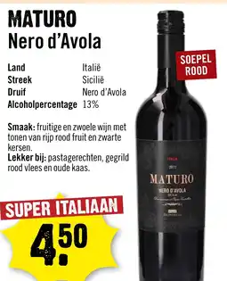 Dirck 3 Maturo Nero d'Avola aanbieding