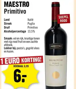 Dirck 3 Maestro Primitivo aanbieding