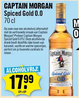 Dirck 3 Captain morgan spiced gold 0.0 aanbieding