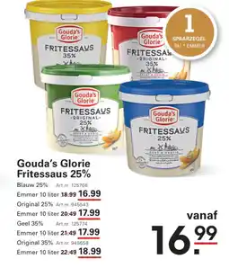 Sligro Gouda's glorie fritessaus 25% aanbieding