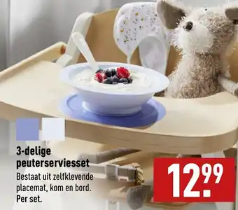 ALDI 3-delige peuterserviesset aanbieding