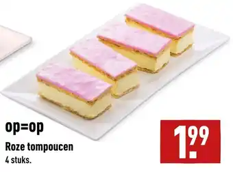 ALDI Roze tompoucen aanbieding