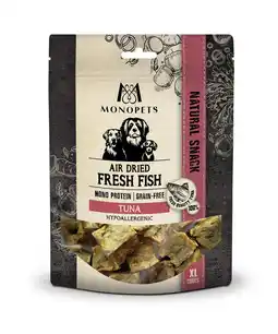 Pets Place Monopets Air Dried Fresh Fish - Verwensnacks - Tonijn 100 g aanbieding
