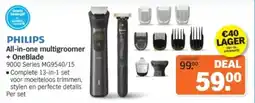 Albert Heijn Philips All-in-one multigroomer + OneBlade aanbieding