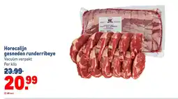 Makro Horecalijn gesneden runderribeye aanbieding
