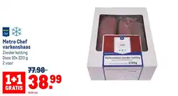 Makro Metro Chef varkenshaas aanbieding