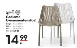 Sligro Sediamo Evenementenstoel aanbieding