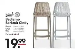 Sligro Sediamo Barkruk Cindy aanbieding