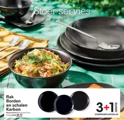 Sligro Rak Borden en schalen Karbon aanbieding