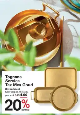 Sligro Tognana Servies Tex Mex Goud aanbieding