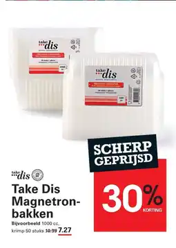Sligro Take Dis Magnetron- bakken aanbieding