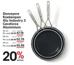 Sligro Demeyere Koekenpan Alu Industry 3 Ceraforce Aluminium aanbieding