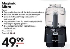 Sligro Magimix Micro Zwart aanbieding