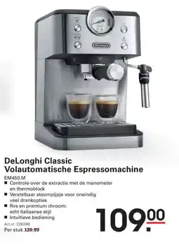 Sligro DeLonghi Classic Volautomatische Espressomachine aanbieding