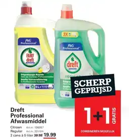 Sligro Dreft Professional Afwasmiddel aanbieding