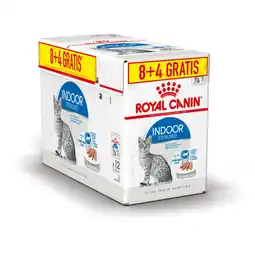 Pets Place Royal Canin Indoor In Gravy 8+4 Gratis - Kattenvoer - 12x85 g Bonuspack aanbieding